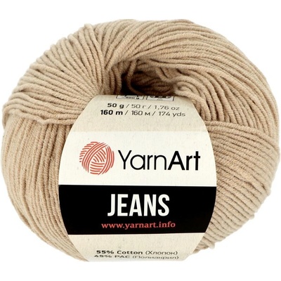YarnArt Jeans 87 světle hnědá