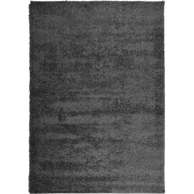 Шаги килим с дълъг косъм, модерен, антрацит, 140x200 см