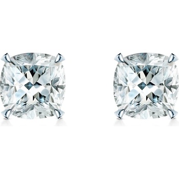 SAVICKI Обеци Share Your Love: бяло злато, диаманти с шлифовка