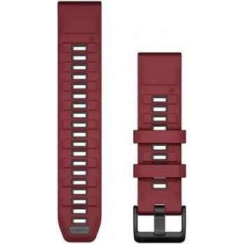Image 1 of Garmin QuickFit® 22 Marsala/Graphite силиконова каишка 010-13392-06 (010-13392-06)