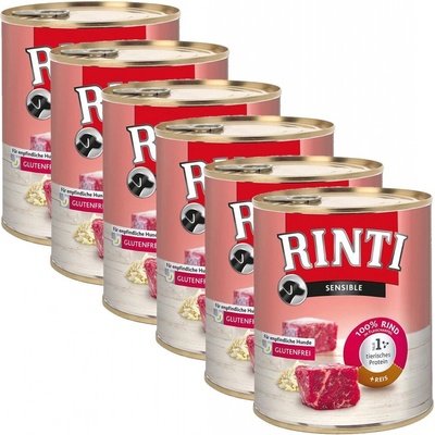 Rinti Sensible hovězí a rýže 6 x 800 g