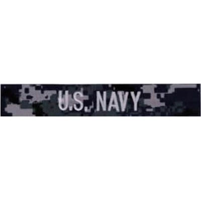 MILITARY RANGE Nášivka "U.S.NAVY" strieborná niť DIGITAL NAVY