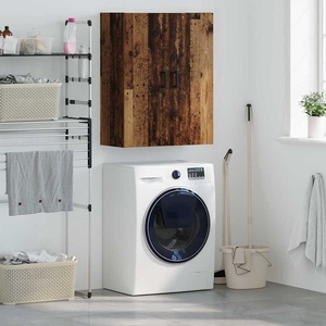 vidaXL Стенен шкаф Старо дърво 69, 5 x 34 x 90 см Инженерна дървесина (879516)