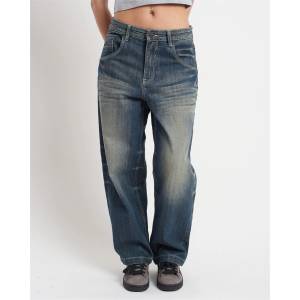 The Ragged Priest Дънки The Ragged Priest Women's Bleacher Biggie Jean Wide Leg Jeans - Blue
