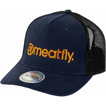 Meatfly шапка Shaun Trucker Navy / Brown Logo | Кафява | Размер Meatfly | Kafyav | МЪЖЕ | ONE SIZE