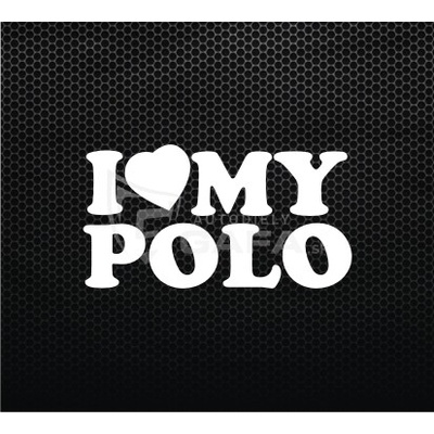 DOP Nálepka - I love my POLO - NALEPKA34