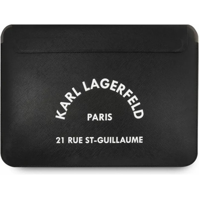 KARL LAGERFELD Saffiano RSG Embossed Sleeve 16 (KLCS16RSGSFBK)