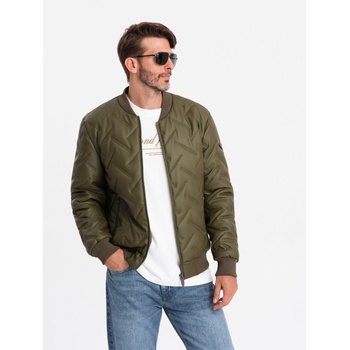 Ombre Clothing Мъжко яке тип бомбър с релефни елементи Ombre Clothing Ombre Clothing | Zelen | МЪЖЕ | S