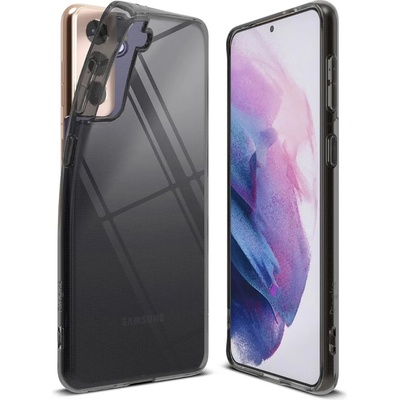 Ringke Противоударен Силиконов Калъф за Samsung S21 Plus, Полупрозрачен, Ringke Air Case, Черен (8809785454075)