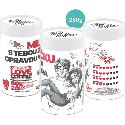 Fixi Coffee Miláčku S tebou je to opravdu výhra káva pro zamilované jemně mletá 250 g
