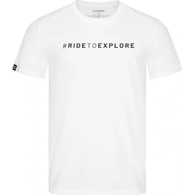 Pells tričko Journey s logem #RideToExplore white