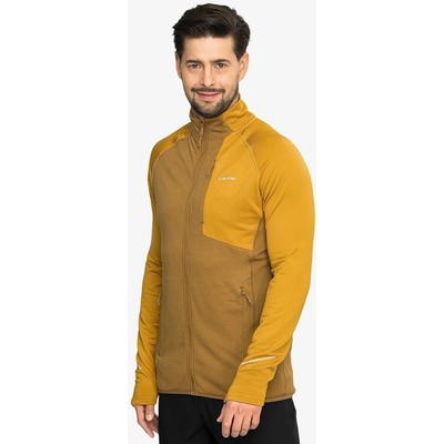 Rozepínací mikina Viking Birger light brown/yellow