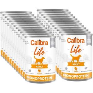 Calibra Dog Life Adult Пуйка с ябълки 24x400г