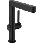 Hansgrohe Finoris - Смесител за мивка 230, с Push-Open изпразнител и изтеглящ се душ, EcoSmart, черен мат 76063670 (76063670)