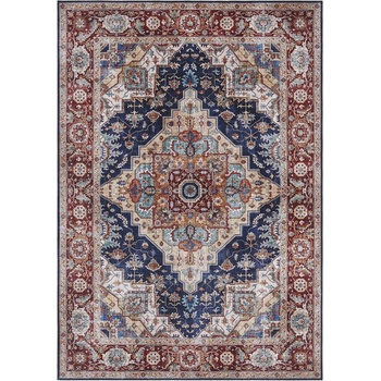 Hanse Home Тъмносиньо-червен килим , 160 x 230 cm Sylla - Nouristan (104017-160x230)