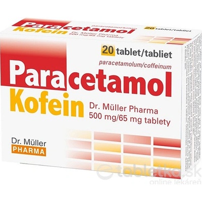 Paracetamol/Kofein Dr.Müller Pharma 500 mg/65 mg tablety tbl.20 x 500 mg/65 mg