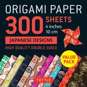 Tuttle Publishing Origami Paper 300 sheets Japanese Designs 4" (10 cm) | Tuttle Publishing