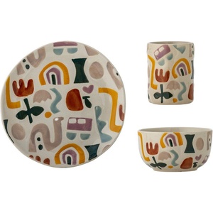Bloomingville Mini Глинен детски комплект за хранене 3 бр. Filur - Bloomingville Mini (82063385)