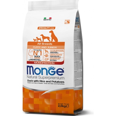 Monge Speciality Line All Breeds Puppy & Junior Monoprotein kachní rýže a brambory 2,5 kg