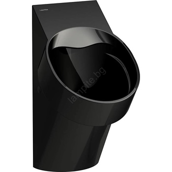 Laufen h8402860200001-Писоар със сензор val 230v, заден водопроводен вход, заден отвод, в черен гланц (lf0188)