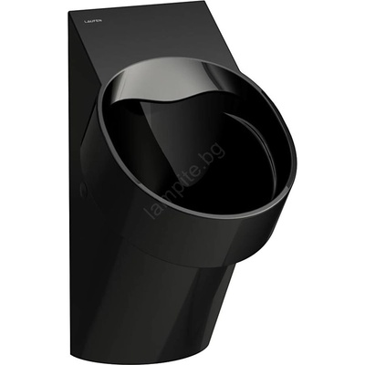 Laufen h8402860200001-Писоар със сензор val 230v, заден водопроводен вход, заден отвод, в черен гланц (lf0188)
