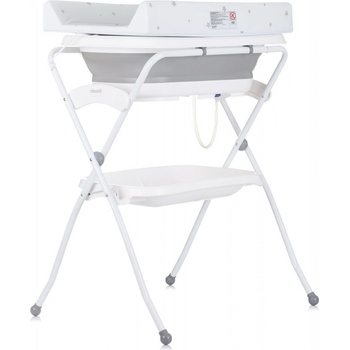 CHIPOLINO Vanička s prebaľovacou podložkou a stojanom Fiore Grey