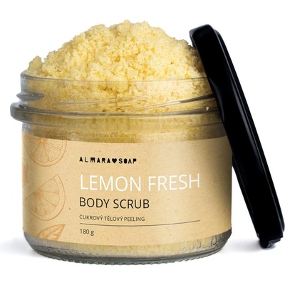 Almara Soap přírodní tělový peeling Lemon Fresh 180 g