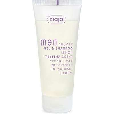 Ziaja Men / Yego sprchovací gél a šampón 2v1 lemon verbena 200 ml