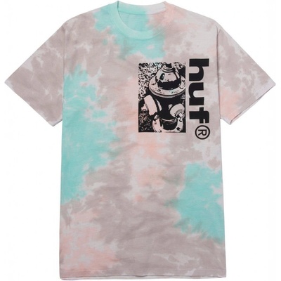 Huf THE PLUG TIE DYE TEE Light Grey