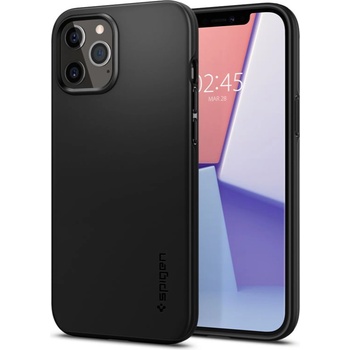 Image 1 of Spigen Гръб Spigen Thin Fit за iPhone 12/12 Pro - Черен