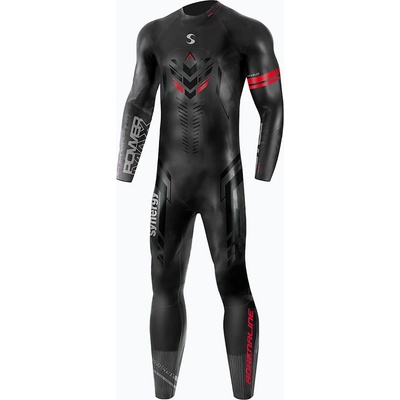 Synergy Мъжки неопренов костюм за триатлон Synergy Adrenaline Full Sleeve 5 mm black/red