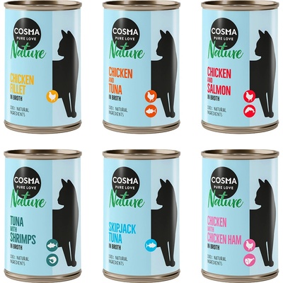 Cosma Nature mix I 6 druhov 6 x 140 g