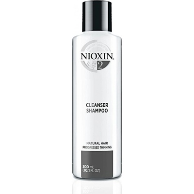 Nioxin System 2 čistiaci šampón na výrazné rednutie prirodzene jemných vlasov Cleanser Shampoo Fine Hair Noticeably Thinning 300 ml
