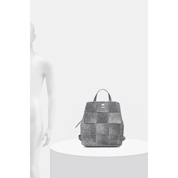 Desigual Раница Desigual YOKO PU DENIM SU в сиво малък размер с десен 25SAKP09 (25SAKP09)