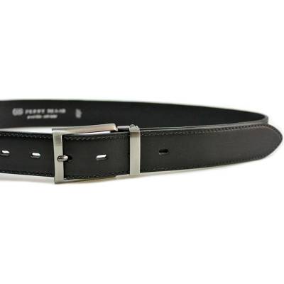 Belts 35-020-1 pánský kožený pásek černý