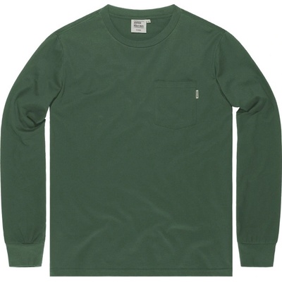 Triko dlouhé Vintage Industries Grant Pocket Long olivové