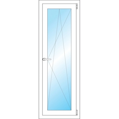 OKNA HNED Plastové okno 46x133 cm bílé otevíravé a sklopné pravé