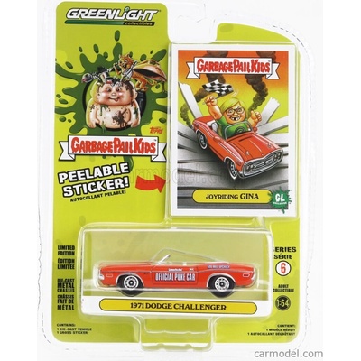 Greenlight Dodge Challenger Cabriolet Offical Pace Car Indianapolis 500 Mile Race 1971 Red 1:64
