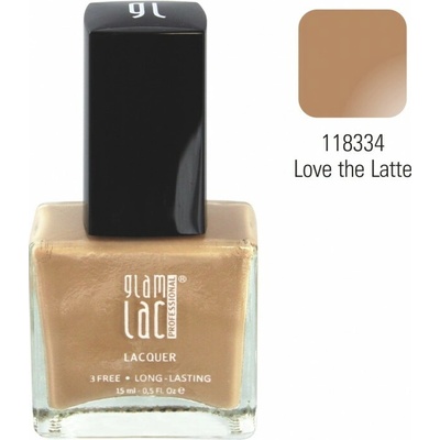 GlamLac Lak na nehty 118334 Love the Latte 15 ml