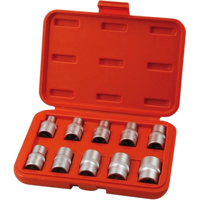 EXTOL PREMIUM 8818128 - hlavice nástrčné vnitřní TORX, sada 10ks, 1/2", CrV/S2