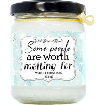 With Scent of Books Ароматна свещ - Some people are worth melting for, 212 ml (SC22-03)