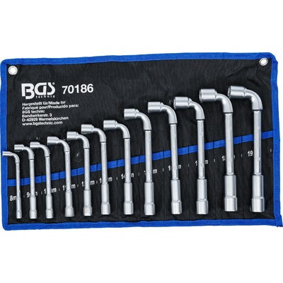 BGS Technic Sada fajkových priechodných kľúčov 8 - 19 mm 12-dielna BGS 70186
