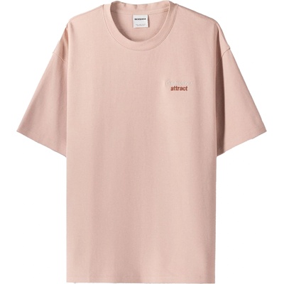 Bershka Тениска розово, размер L