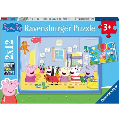Ravensburger prasiatko Peppa 2x12 dielov