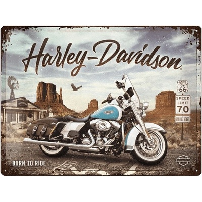 NOSTALGIC ART cedule HARLEY-DAVIDSON multicolor