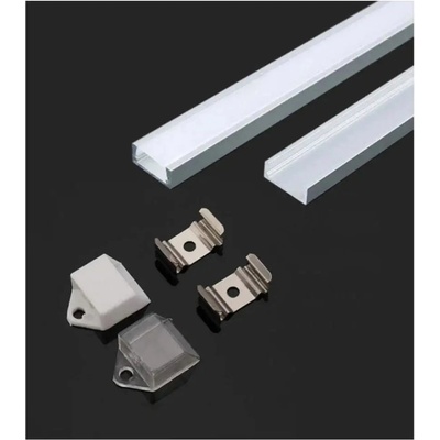 V-TAC АЛУМИНИЕВ ПРОФИЛ ЗА led ЛЕНТА 2m 15.5x5.9ММ МАТ v-tac (3800157645553)