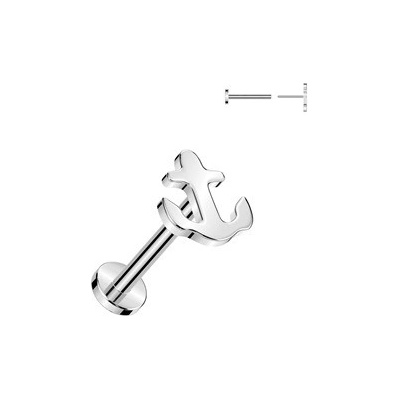 Šperky4U piercing do brady PUSH IN labreta titan TIT1331