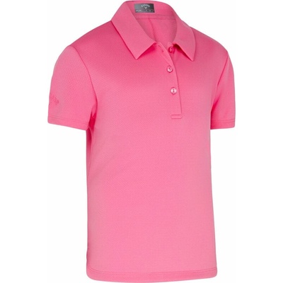 Callaway Youth Micro Hex Swing Tech Polo Fruit Dove