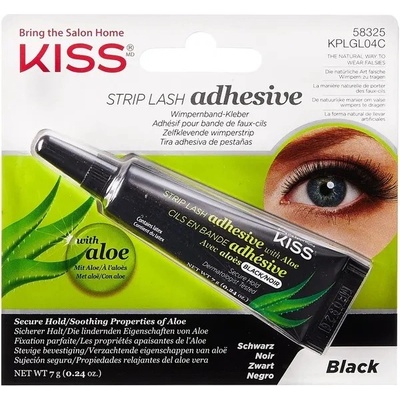 Kiss Strip Lash Adhesive with Aloe Black 7 g – Zboží Dáma