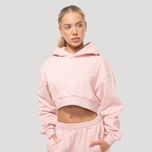 GymBeam Women‘s Mochi Cropped Hoodie Pink M